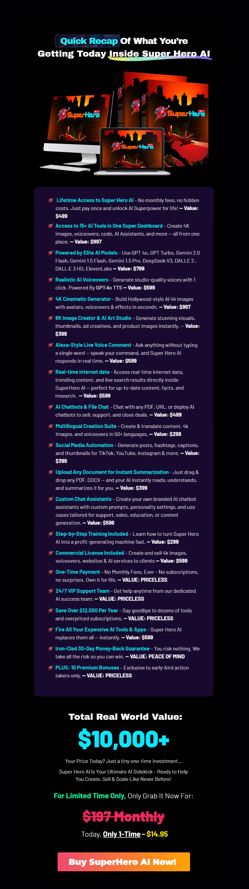 Superhero Ai Official Website Pricing